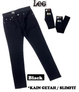 Seluar Jeans Panjang Lelaki Hitam Kosong/Men Denim Long Pants Black 27-38 #950