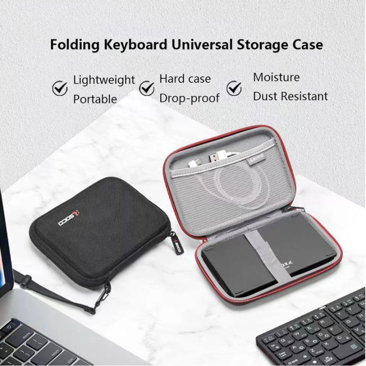 Hard Case Water--proof Portable Key--board Storage Bag Wireless ...