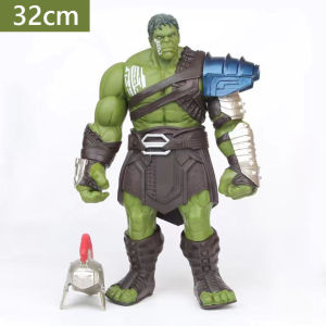 32cm/20cm Big Size Avengers Marvel Thor 3 Ragnarok Hands Moveable Hammer Battle Axe Gladiator Hulk Bjd Action Figure Model Gift Toy