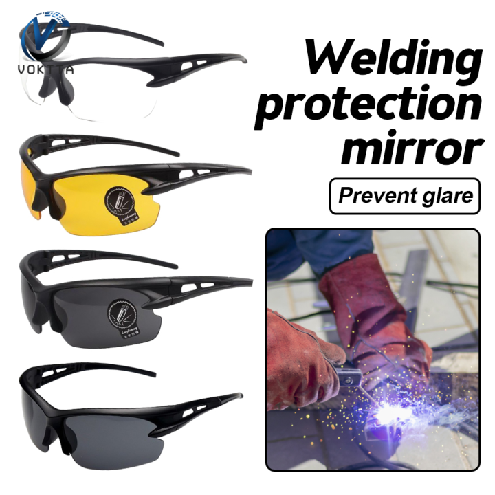 VOKTTA Welding glasses Protective sunglasses Welders cut and polish UV ...