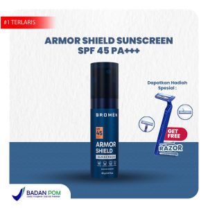 BROMEN Armor Shield Sunscreen Spray SPF 45 PA +++ 60ml - Extract Allantoin dan Tranexamic Acid Ringan dan Tidak Lengket di Kulit