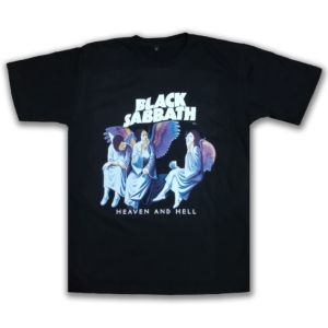 kaos band oversize black sabbath heaven & hell rock legend t shirt dewasa pria wanita sablon plastisol
