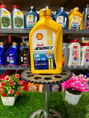 Oli Mesin Shell Advance AX5 Matic Scooter 10w-30 800ml 08L 4T Original 100% Murah