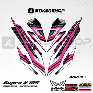 STIKER STRIPING SUPRA X125 - WAVE 125 R GRAFIS VARIASI 041