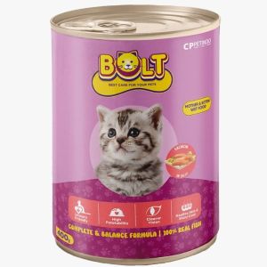 Bolt Kaleng 400gr Can Wet Food Makanan Basah Kucing Adult Kitten Murah Ikan Tuna Sardine