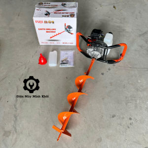 [Nòng 44] Máy khoan đất đào lỗ trồng cây Fuji động cơ 52cc| Máy khoan đất cầm tay đào hố