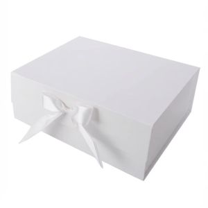MODERNLUX Large Ribbon Gift Box Multiple Color Sizes Folding Empty Box Fashion One PieceFlip Cover Packing Box Party Valentines Day