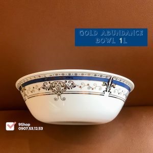 Corelle USA Mạ Vàng - GOLD ABUNDANCE - Full 10 món Tô Chén Dĩa Bộ Hoàng Kim Đa Lộc