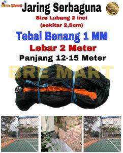 Jaring Pagar Ayam ukuran 2x15 Meter Lubang 2x2cm bisa untuk pagar ayam jaring kandang ayam dan pagar tanaman