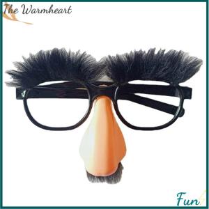 【The Warmheart】 Halloween Disguise Glasses And Mustache Funny Adult Big Nose Festival Supplies
