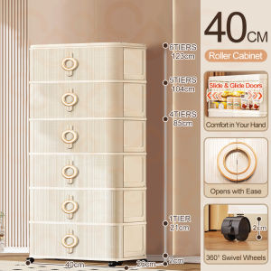 CD Cabinet for Clothes Sliding Curtain Door White Wardrobe Clothes Storage Durabox Cabient Organizer with Wheels