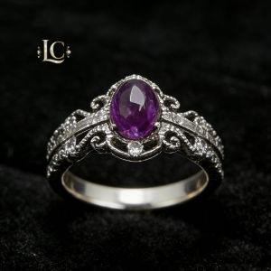 Simple design best-selling classic everyday amethyst ring
