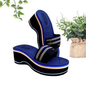 Sandal Toyosima Tinggi Selop 7cm Warna Biru