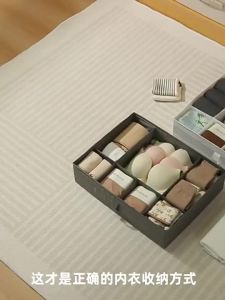 Closet Organizer Underwear Bra Panties Socks Storage Lingerie Wardobe Organiser Foldable Drawer Storage