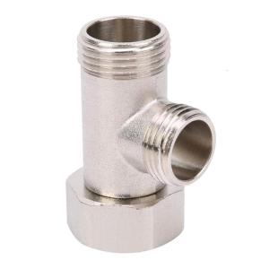 3 Way Port Water Distribution Adapter 7/8Inch Brass Fitting With Rubber Seal for Home Campers Plumbing Systems