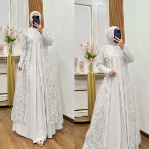 GAMIS BRUKAT SWAROVSKI KEKINIAN TERLARIS MODEL TERBARU 2025 MEWAH BAHAN PREMIUM CANTIK DAN ELEGAN ANGGUN DRESS WANITA DEWASA MASAKINI UKURAN M L XL TERMURAH TERMURAH BISA COD