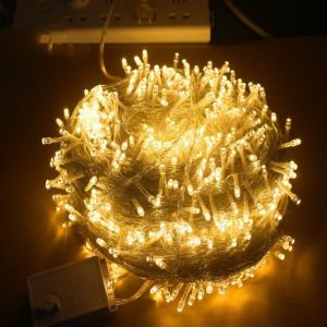 Vimite ไฟคริสต์มาส 10M/20M/50M LED string ไฟนางฟ้า 400LED กลางแจ้ง IP56 กันน้ำคริสต์มาสไฟตกแต่งสีสันสดใส 220V เหมาะสำหรับห้างสรรพสินค้า ห้องนอน สนามหญ้า งานเลี้ยงวันเกิด ไฟบรรยากาศรื่นเริง