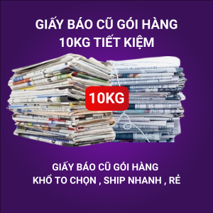 10 KG giấy báo cũ Hàn Quốc khổ to gói hàng  chèn hàng
