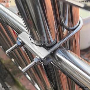 [COD] Abulaia M6 U Bolts Mounting Hardware Heavy Duty Anti-Rust Mast To Mast Clamp V Jaw Block Mount Bracket Kit For Outside Home Antenna