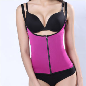 Kilala Women Waist Trainer Latex Belt Zipper Plus Size Adjustable Shoulder Strap Waist trainer slimming
