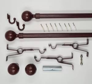 สีล้วนราวผ้าม่าน2ชั้นหัวพรีเมี่ยม ราวม่านผ้าทึบและราวม่านผ้าโปร่งสวยๆ อุปกรณ์ครบชุดพร้อมใช้ มีขนาดให้เลือกตั้งแต่(1.20-4.00 ม.)