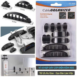 Vỉ 10 Móc Treo Dây Điện Có Chốt Hamart Kẹp Dây Điện Dán Tường Siêu Dính Sắp Xếp Không Gian Tiện Lợi Kẹp Dây Điện Bằng Nhựa Pp - Lazada