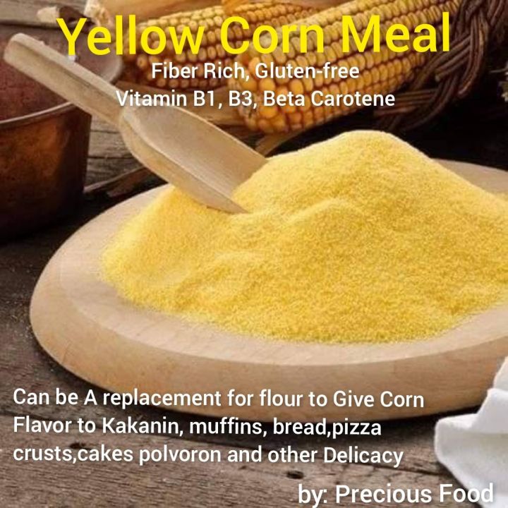 Yellow Corn Meal (VACUUM SEALED FOR 100 Freshness and Spill Proof/Gluten Free All Organic