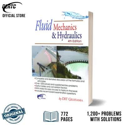 Fluid Mechanics and Hydraulics 4th Edition - Official Civil Engineering Review Book by DIT Gillesania - GERTC Official Store
