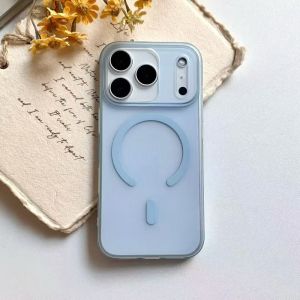 For Magsafe Case for iPhone Air 16 17 Pro Max 15 Plus Slim Matte Ultra Thin Translucent PC Cover for iPhone 14 13 12 11 Pro Max