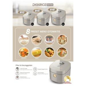 MITO Digital Rice Cooker R12 / R15 / R18 Digirice Series Low Sugar 8 Menu