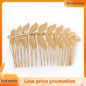 ✨QK shop✨ New Retro Gold Color Leaf Headband Headpiece Crown Tiara Headdress Goddess Greek Head Jewelry Bride Wedding Hair Accessories