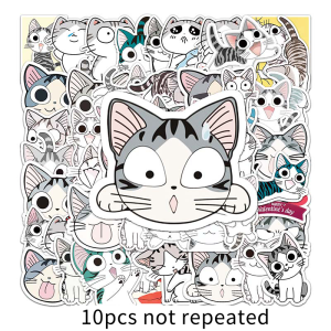 53pcs Anime Chis Sweet Home Sticker Kawaii Cheese Cat Decal DIY Laptop Water Bottle Decoration Sticker