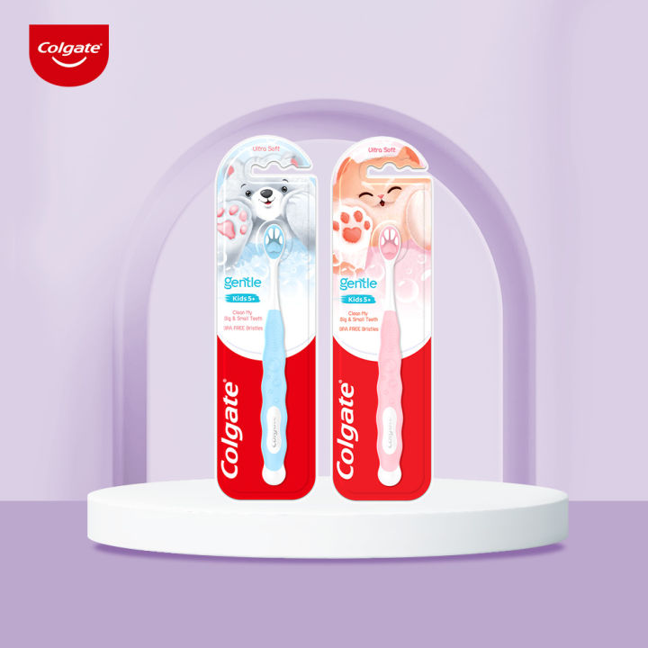Colgate Kids Fluffy Animal Paw Toothbrush x2 | Lazada