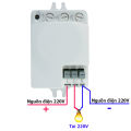 Bộ công tắc cảm ứng rada vi sóng 5.8Ghz-công tắc cảm biến rada vi sóng bật tắt đèn khi có người qua xuyên vật cản mỏng. 