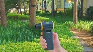 KKH Portable Electric Air Duster with Led Light Powerful 120000RPM 4 Speed AdjustableTurbo Blower for Cleaning Rechargeable Cordless Dusters for Home Car Outdoor PC Computer Keyboard