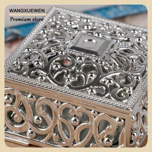 [COD] Plastic Treasure Trinket Box Square Candy Box Treasure Chest Wedding Favor Box