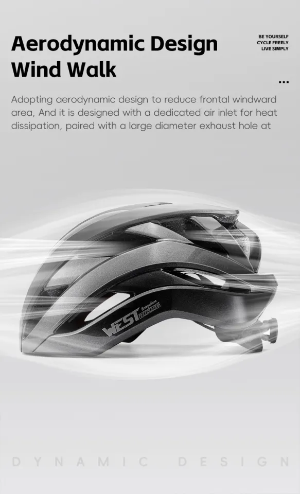 WEST BIKING Deflector Bicycle Helmet Sports Ultralight Aero Safely