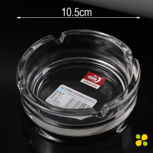 CLM ที่เขี่ยบุหรี่ แบบสี่เหลี่ยม และ แบบกลม แก้วสีใส ที่ทิ้งก้นบุหรี่ Ashtray
