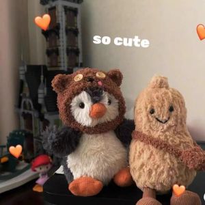 18cm Mềm Béo Đậu Phộng Chim Cánh Cụt Sang Trọng Đồ Chơi Nhồi Bông Dễ Thương Cặp Đôi Chim Cánh Cụt Lông Búp Bê Đồ Chơi Trang Trí Nhà Cửa Đồ Chơi Quà Tặng Sinh Nhật