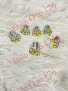 COMBO 10 bóng đèn xi nhan đèn hậu đèn lùi ô tô led đầu ngắn. Đèn xi nhan 1 tim ánh sáng trắng. Điện 12v và 24v