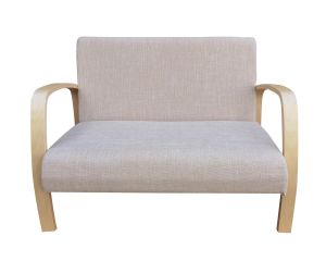Johor Bentwood 2-Seater Sofa Chair (Beige)
