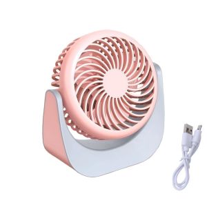 KNQ12 3 Gear Wind Mini Portable Desk Fan Energy-Saving Air Turbo Tech USB Rechargeable Fan Cooling 360° Adjustable Handheld Turbo Fan Outdoor