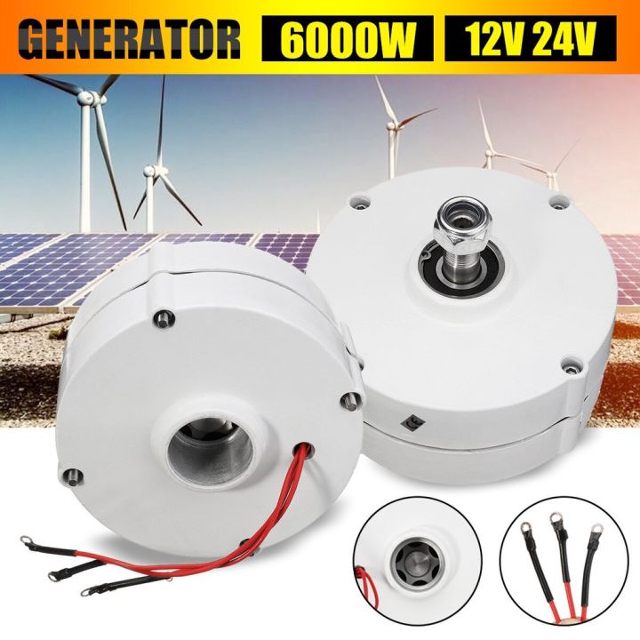 Dreiphasen-Permanentmagnet-Generator 6000–12000 W – NdFeB, 12/24/48 V, AC, 600 U/min, Für Windkraftanlagen & DIY-Projekte