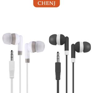 [COD] CHENJ 3.5MM หูฟังแบบมีสายหูฟังกีฬาพร้อมเบสสเตอริโอหูฟังชุดหูฟังสำหรับโทรศัพท์ไม่มีไมโครโฟน
