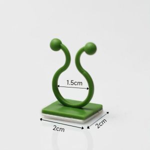 Combo 10 Móc Treo Dán Tường Hỗ Trợ Cây Leo/ Định hình Thân Cây Cảnh Nút cố định dây điện-HAUSE