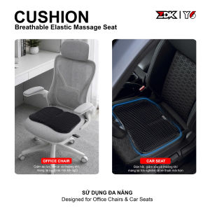 Đệm Lót Ghế PVC Dẻo Hạt Massage 44x34cm | Đệm Ngồi Văn Phòng Ghế Ô Tô Thoáng Khí
