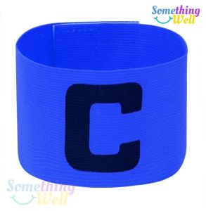 ปลอกแขนกัปตันทีมฟุตบอล(สีล้วน) Freesize ปรับขนาดได้ | ลายตัว C สำหรับกีฬาและการแข่งขัน