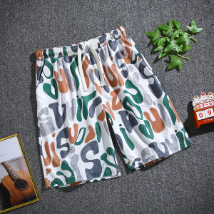 DF HOME  กางเกงขาสั้นแฟชั่นน่ารัก สามารถสวมใส่ได้ทั้งชายหญิง  QC-DK8021 ลวดลายสมัยใหม่ใส่สบาย บางเบาไม่ร้อน