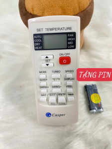 Điều khiển điều hòa CASPER nút đỏ . Remote máy lạnh CASPER . Tặng pin