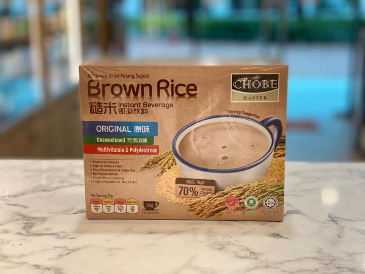 CHOBE MASTER INSTANT FIBRE CEREAL DRINK- ORIGINAL BROWN RICE 32G X 10 ...